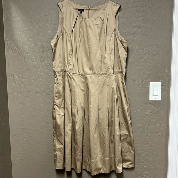 Talbots Tan Midi Dress - Picture 3 of 8